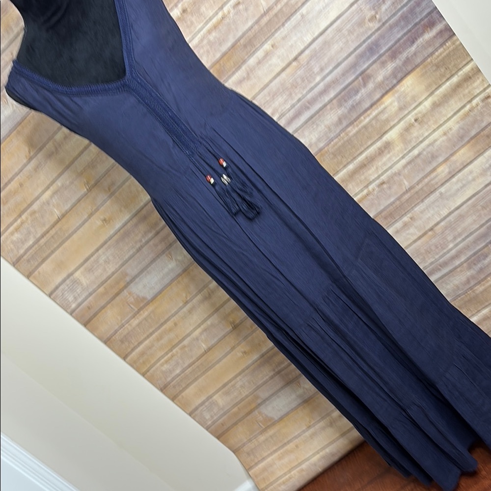 Elegant Navy Maxi Dress